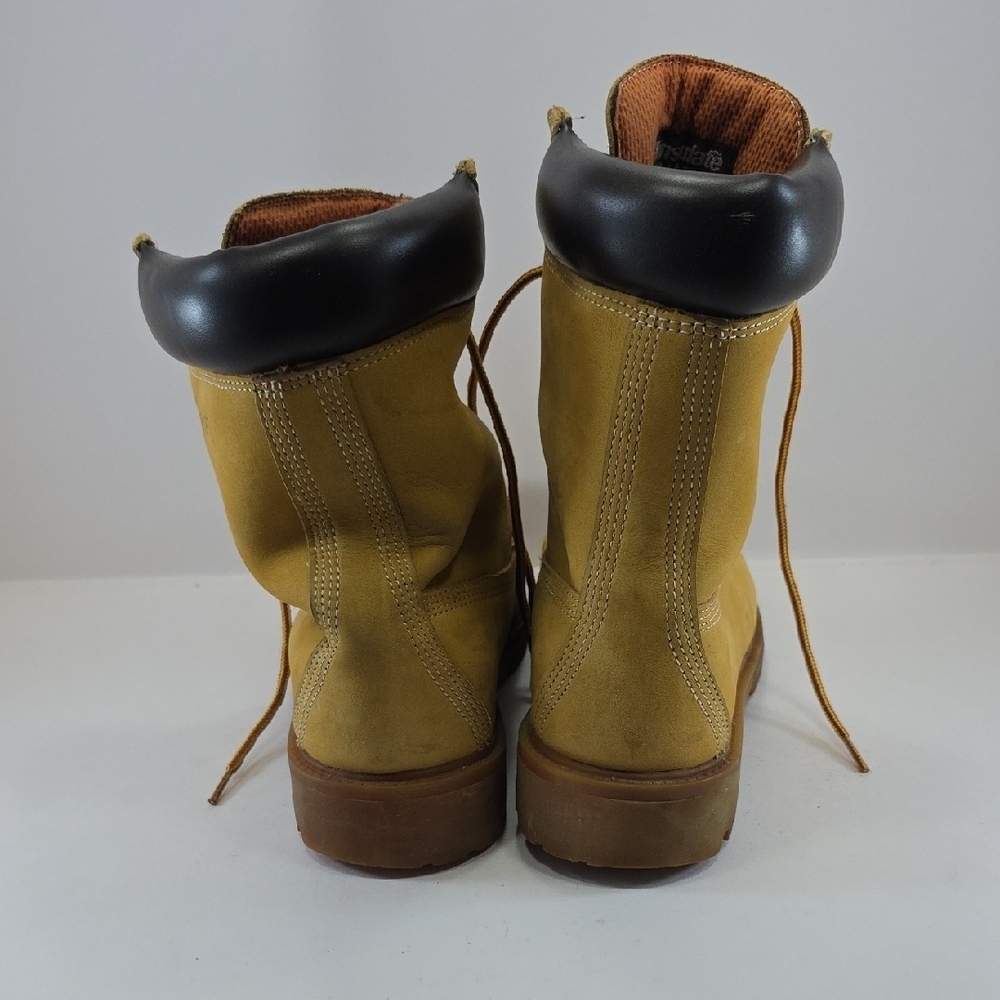 Timberland Alpine Woods Waterproof Boots Wheat Leather Work Boots Men's 8.5W - Picture 7 of 13